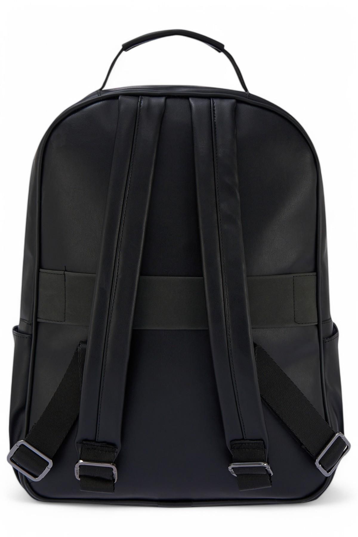 U.s. Polo Assn. Plcan250132 Vegan Suni Deri Laptop Bölmeli Sırt Çantası Ve Omuz Askılı Çapraz Çanta