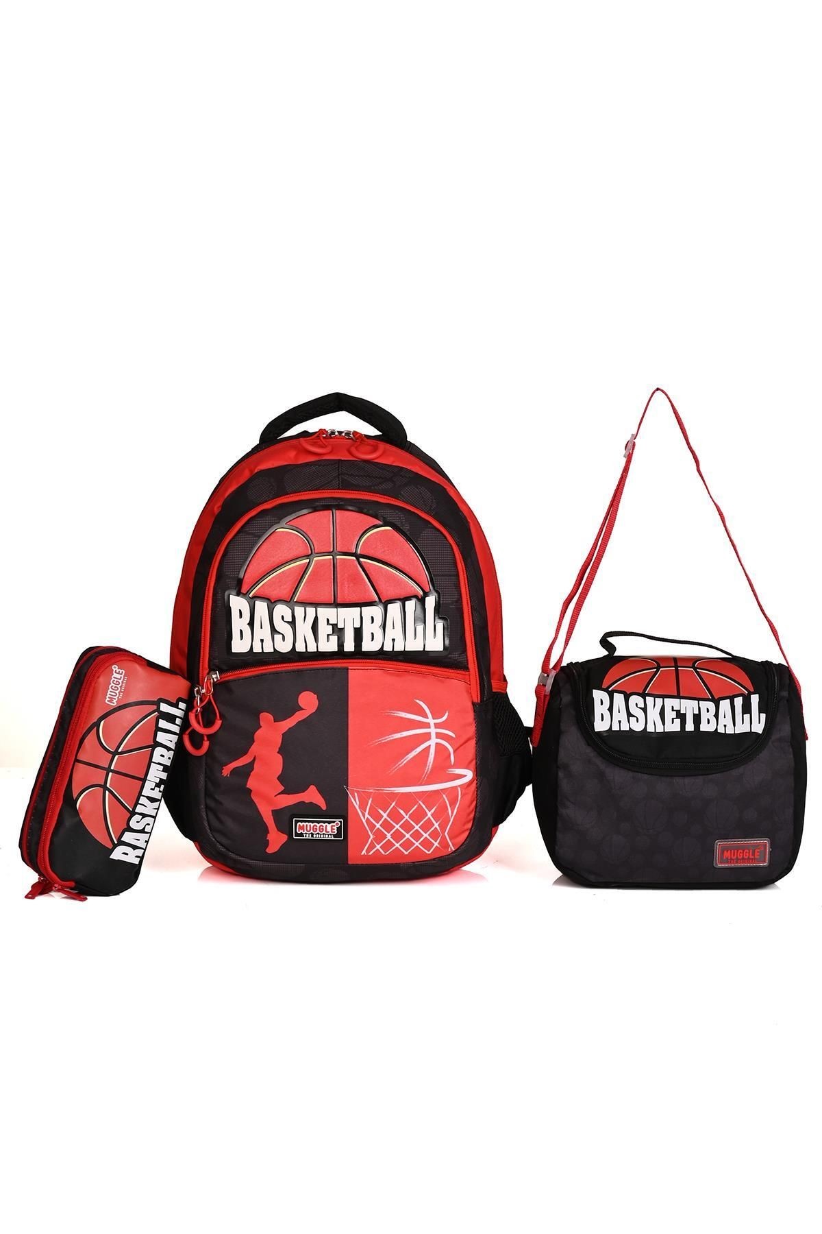 9164 Team Basketball Okul Sırt Çantası 3'Lü Set