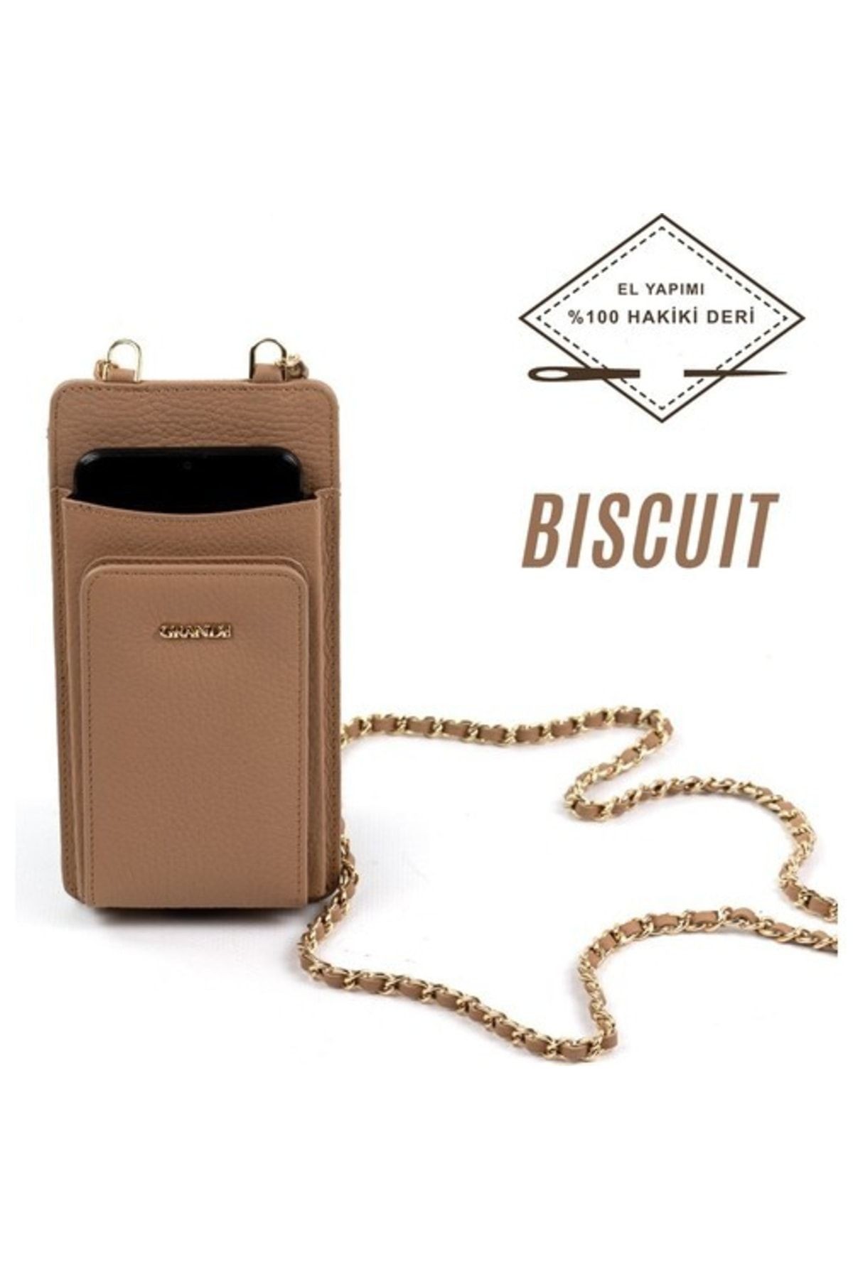 2783 Biscuit Kadın Askılı Telefon Çantası