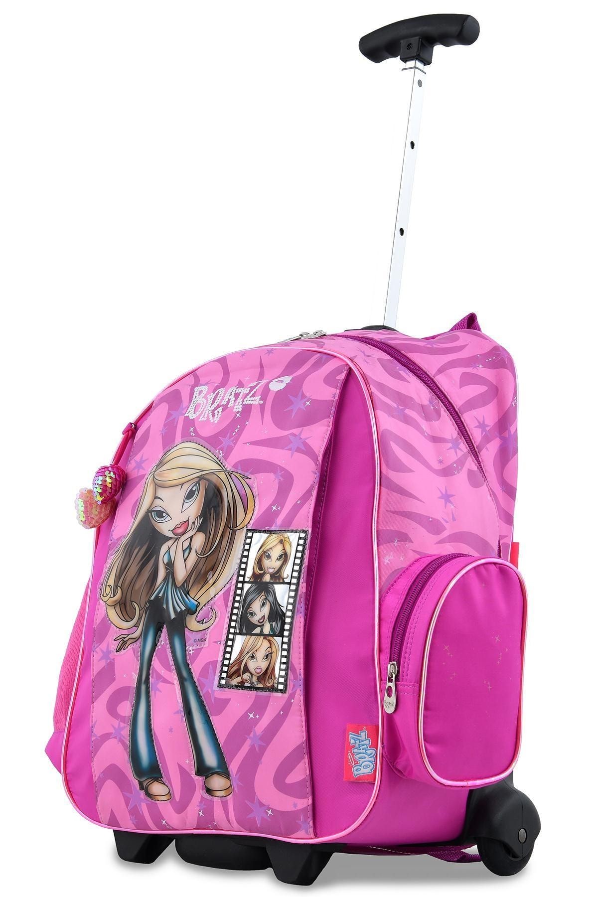 Pembe Kız Çocuk Okul Çantası bratztekerleklıokul047