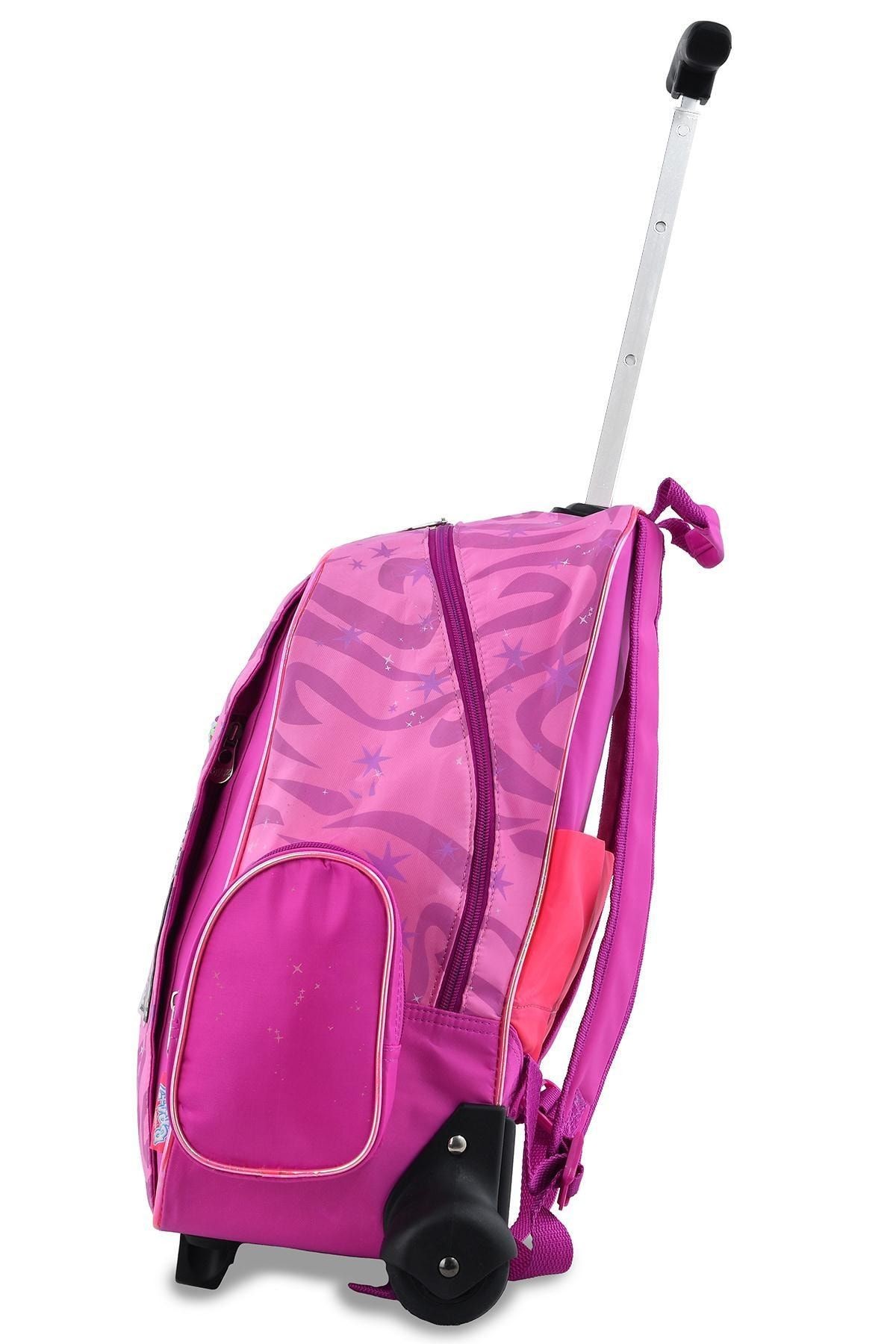 Pembe Kız Çocuk Okul Çantası bratztekerleklıokul047