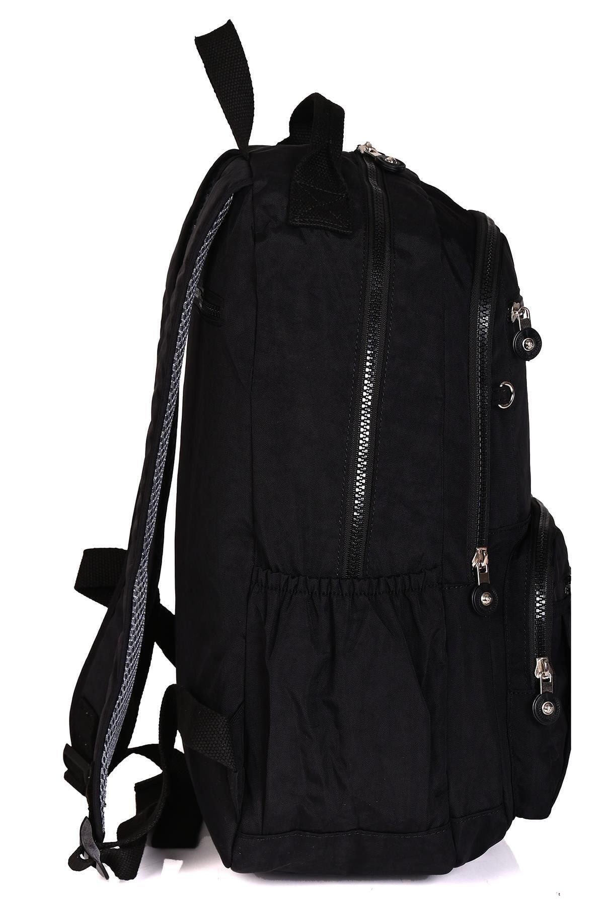 Çss 17296 Unisex Geniş Hacimli Krinkıl Kumaş Okul Sırt Çantası