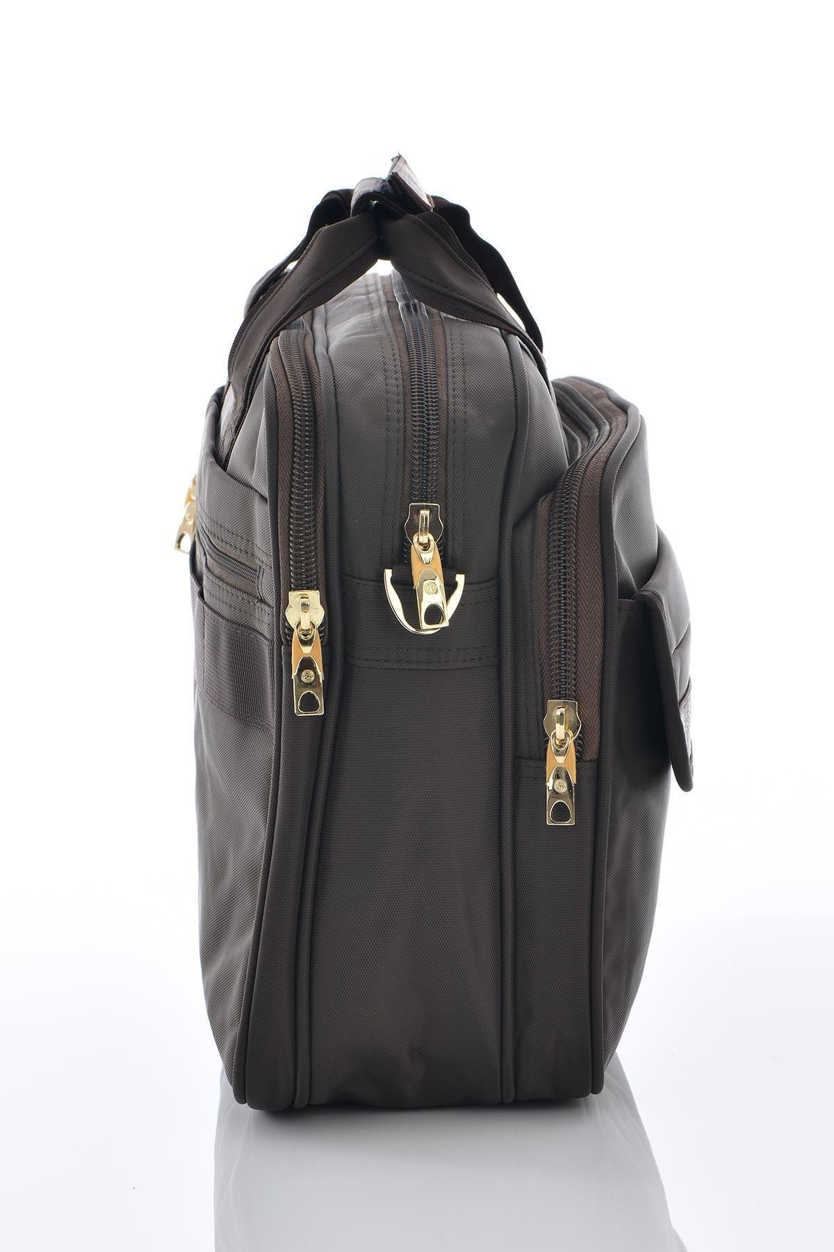 71233 Laptop Bölmeli Evrak Çantası Kahverengi