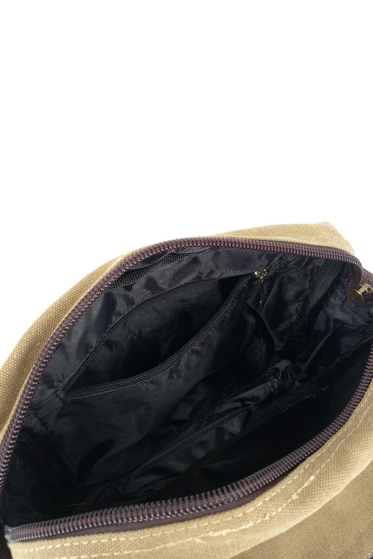 Bese 9059 Unisex Postacı Çapraz Çanta Bej