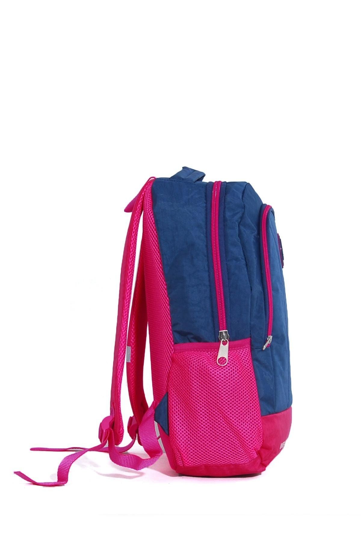 Lacivert Pembe Unisex Çocuk Sırt Çantası benettonsırtcantasıkalemlıklıset96006