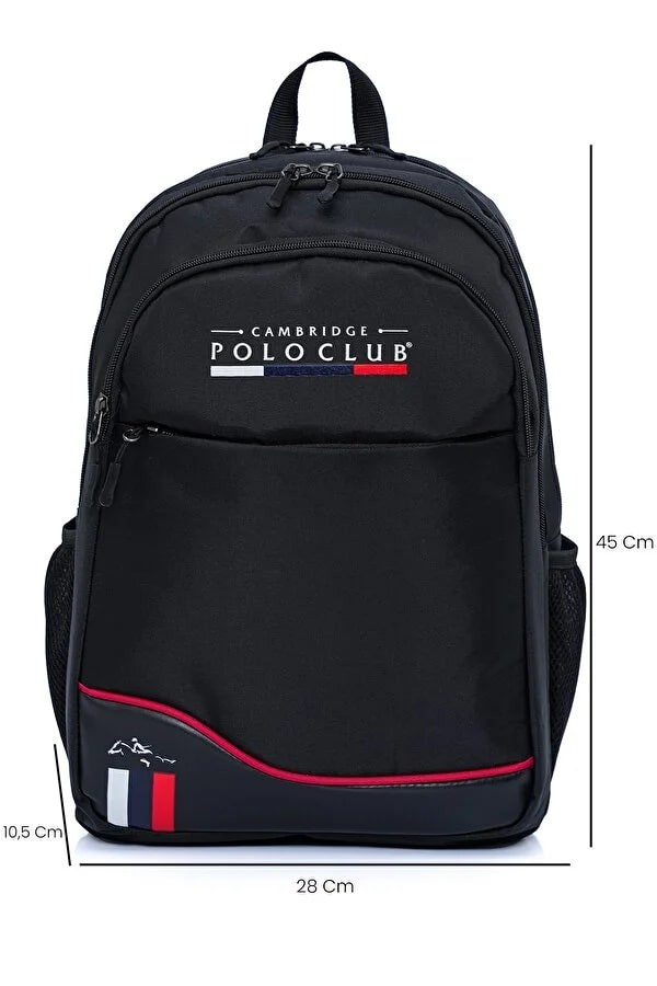 Cambridge Polo Club Unisex Şık Çok Gözlü Sırt Çantası - plcan2154