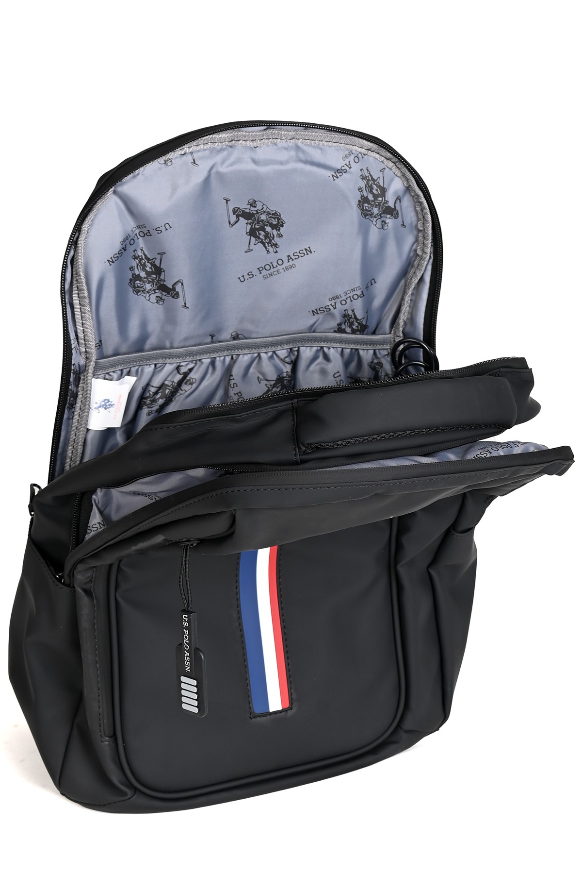 U.S. Polo Assn. Laptop Bölmeli Sırt Çantası – USB Girişli, Suya Dayanıklı PLEVRYD2358