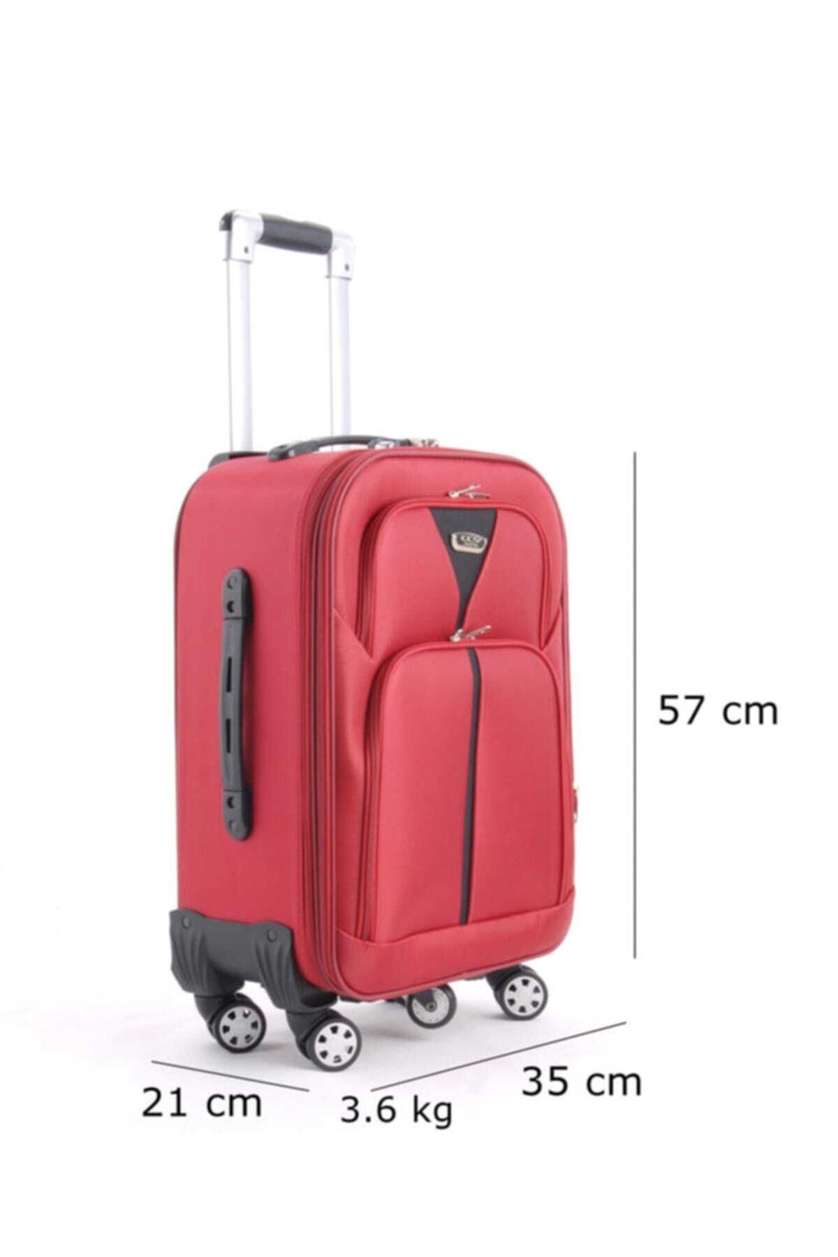 Kırmızı Unisex Kabin Boy Valiz Ccs089Kabınkırmızı