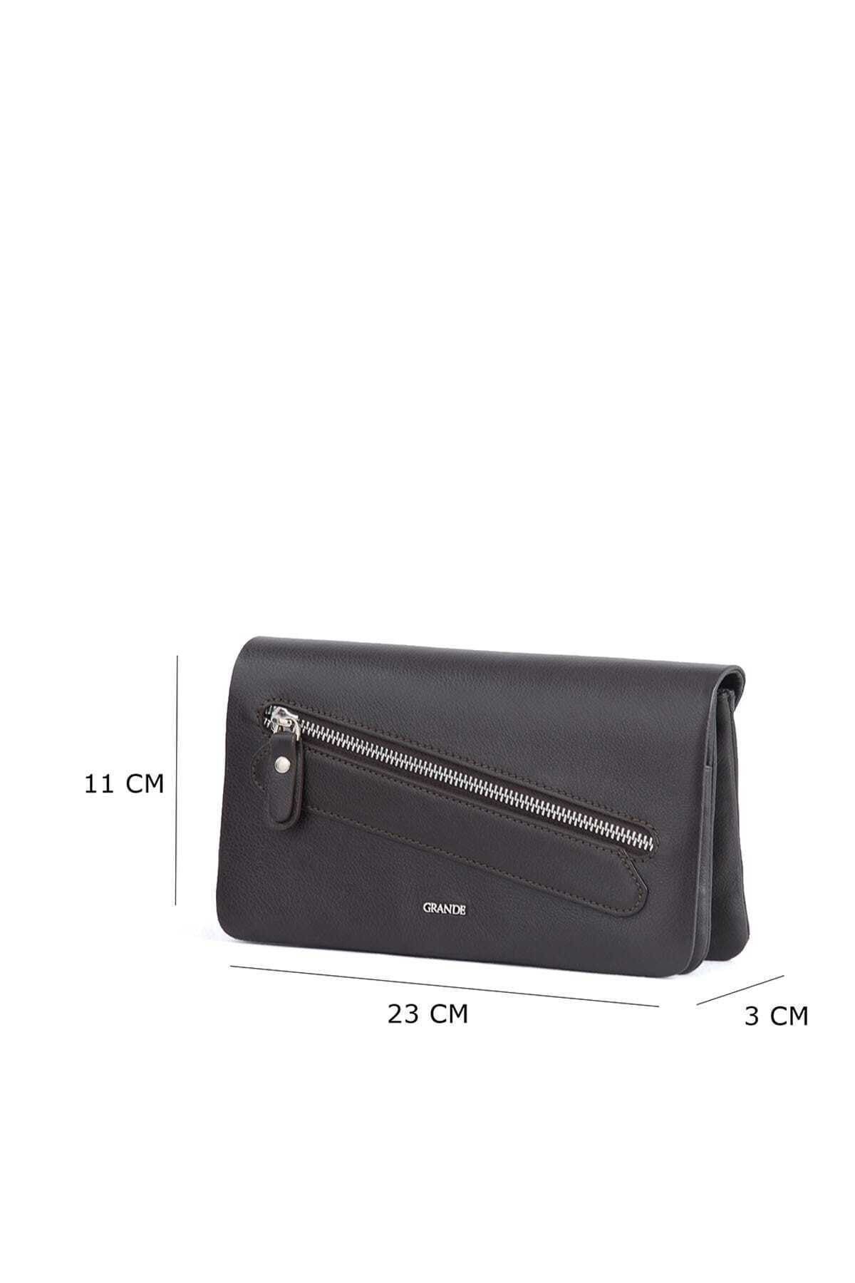 Kahverengi Unisex El Çantası Grande4272Hakıkıderıkahve