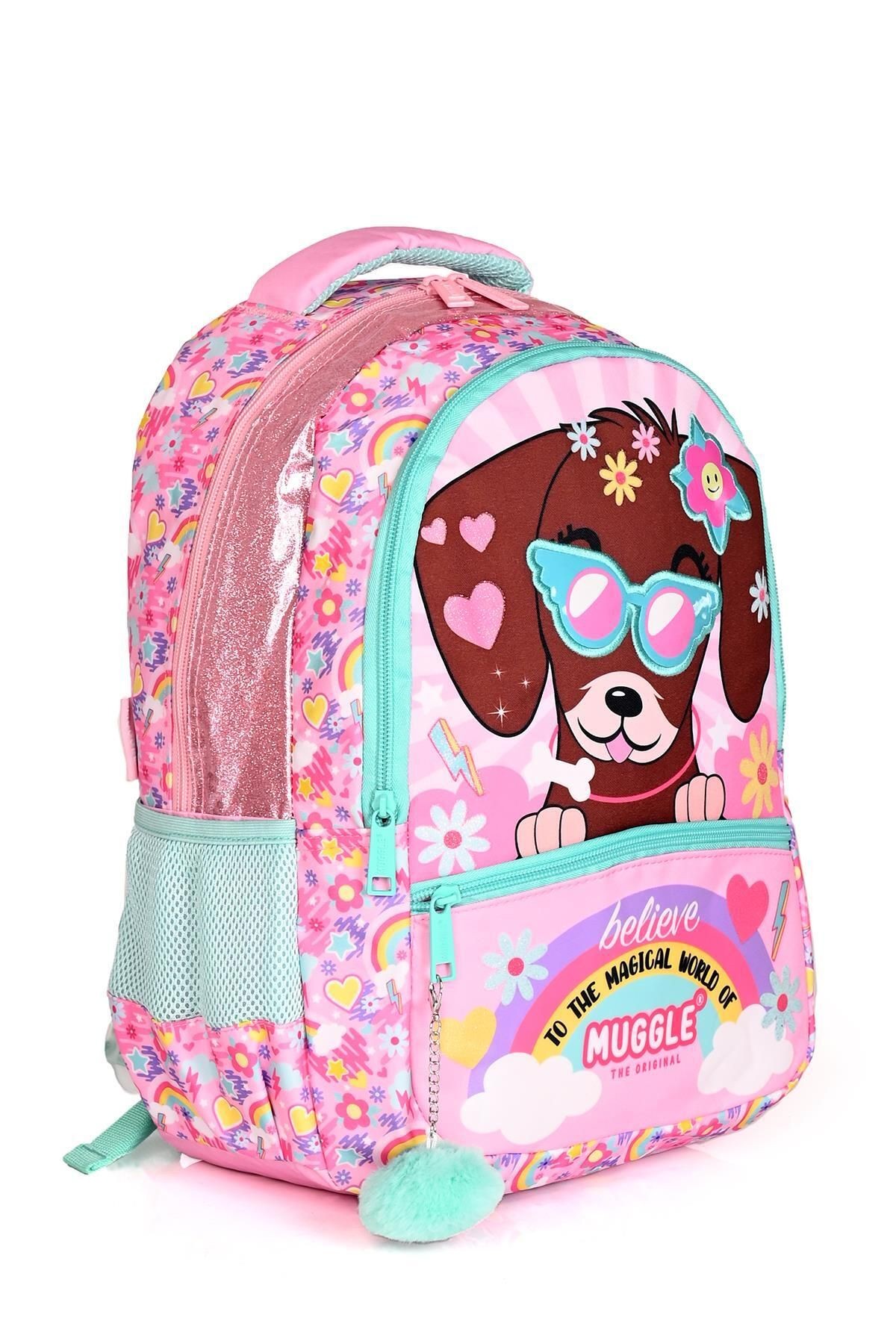 9008 Cute Dog Okul Sırt Çantası 3'Lü Set