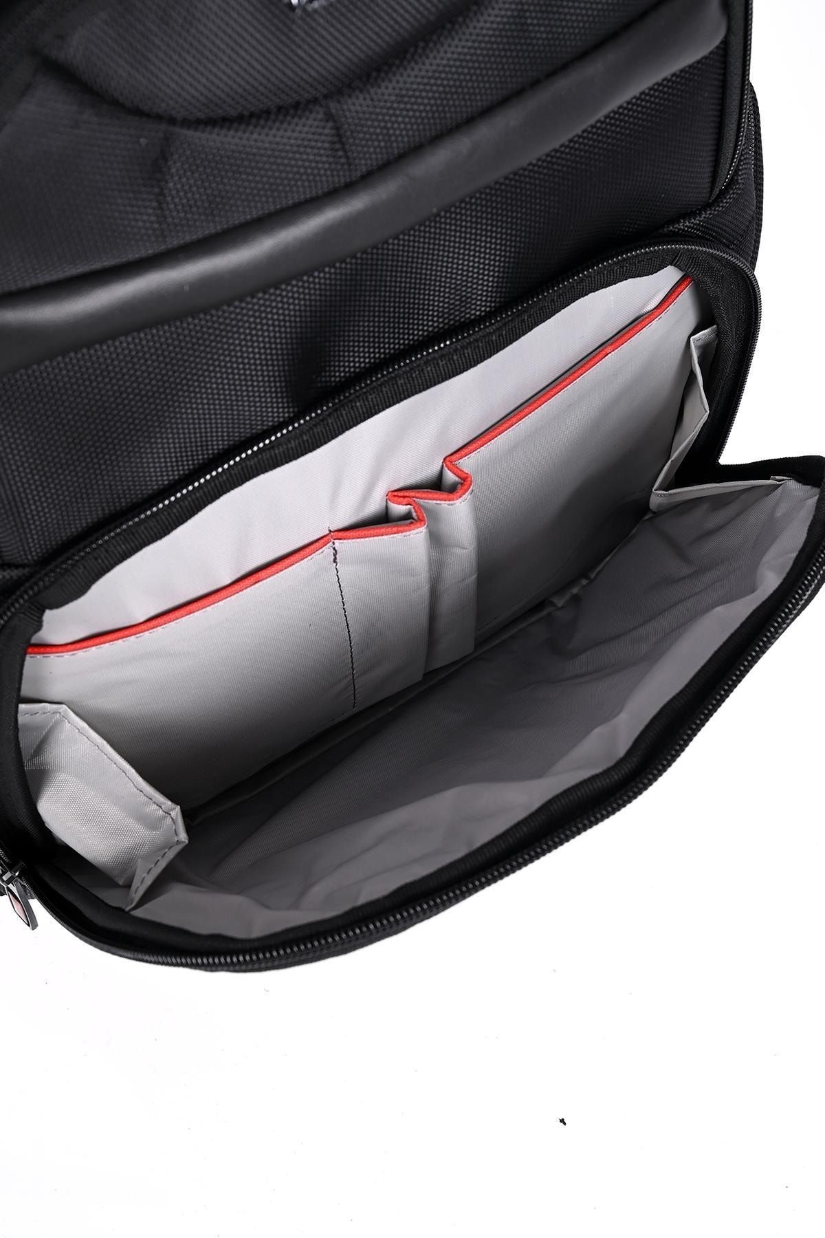 9805 Laptop Bölmeli Sırt Çantası Siyah