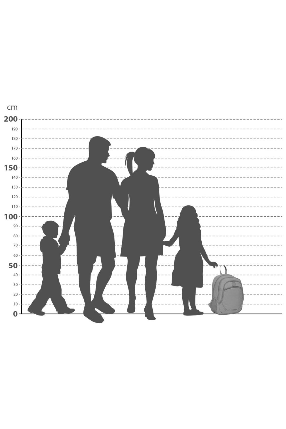 Kız Çocuk Mavi & Pembe Kalp Desenli Sırt Çantası (13973-