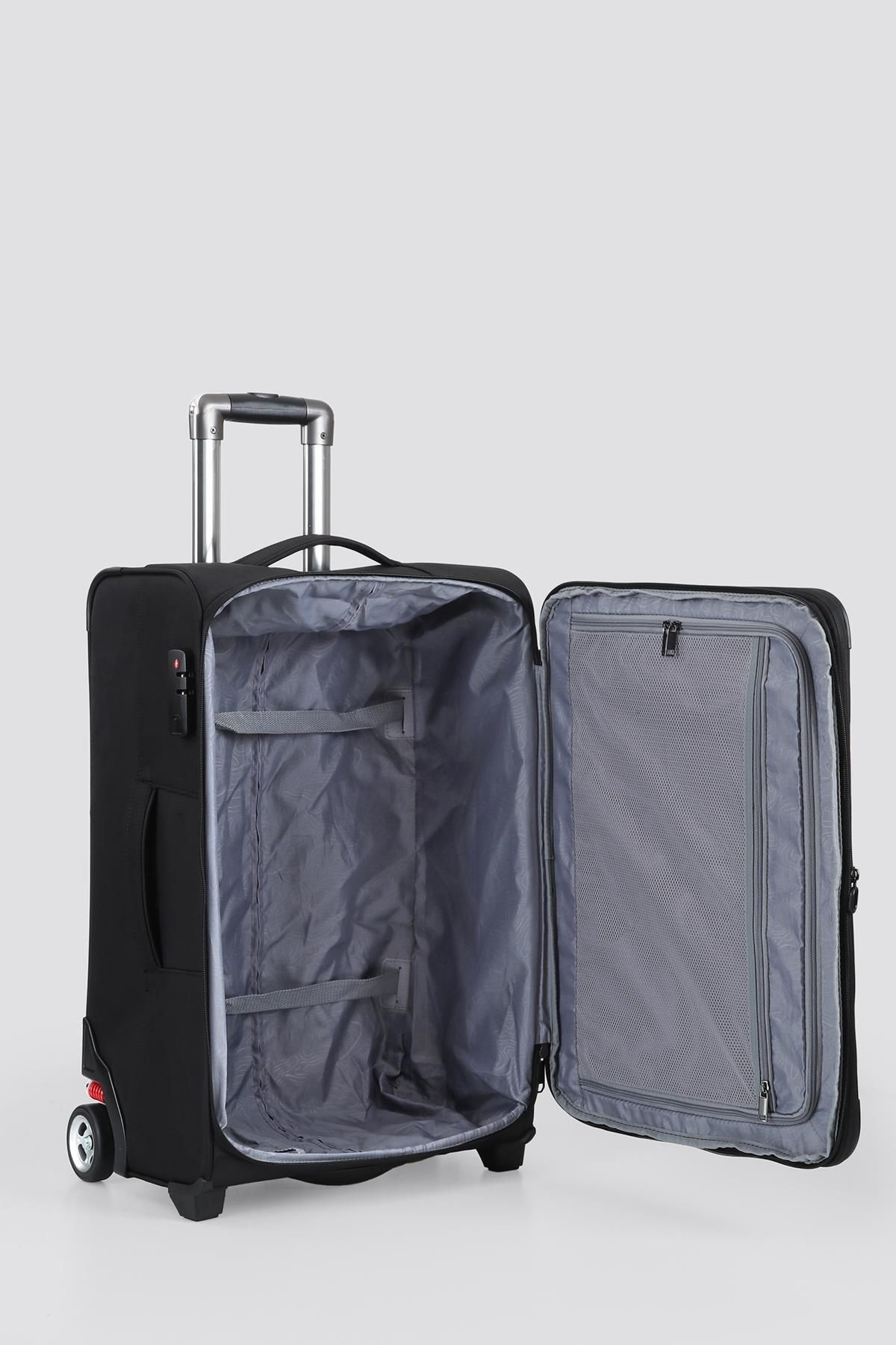 Ççs 2 Tekerleki Kaliteli Kumaş Büyük Boy Valiz CCS-710 Siyah