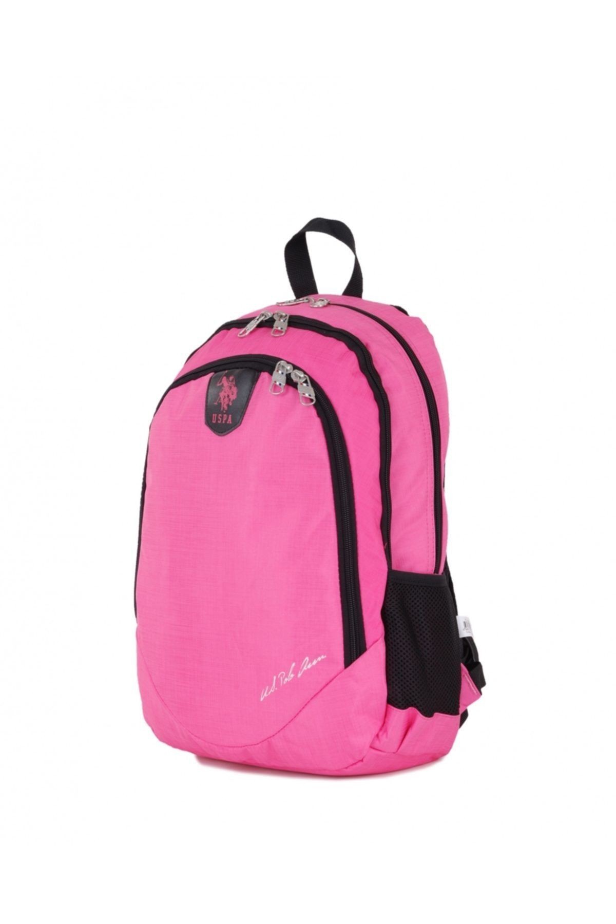 Pembe Unisex Us Polo Assn Imzalı Sırt Çantası Plçan8217