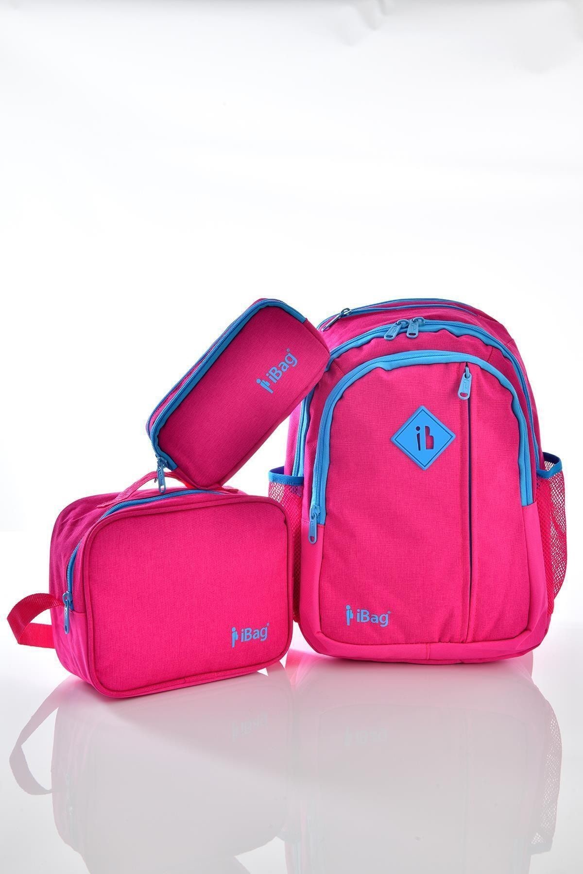 Ibag 14334 Okul Çantası 3' Lü Set Pembe
