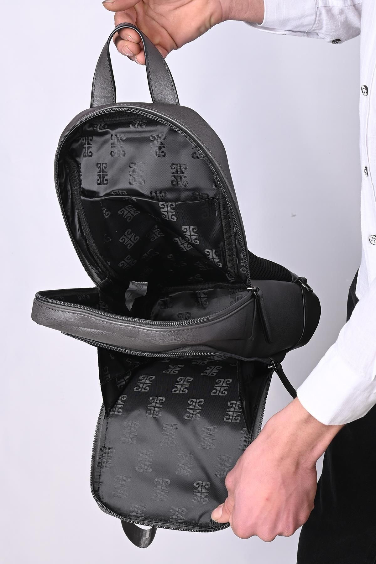 01pc00107-syh Bodybag Sırt Ve Çapraz Çanta Siyah