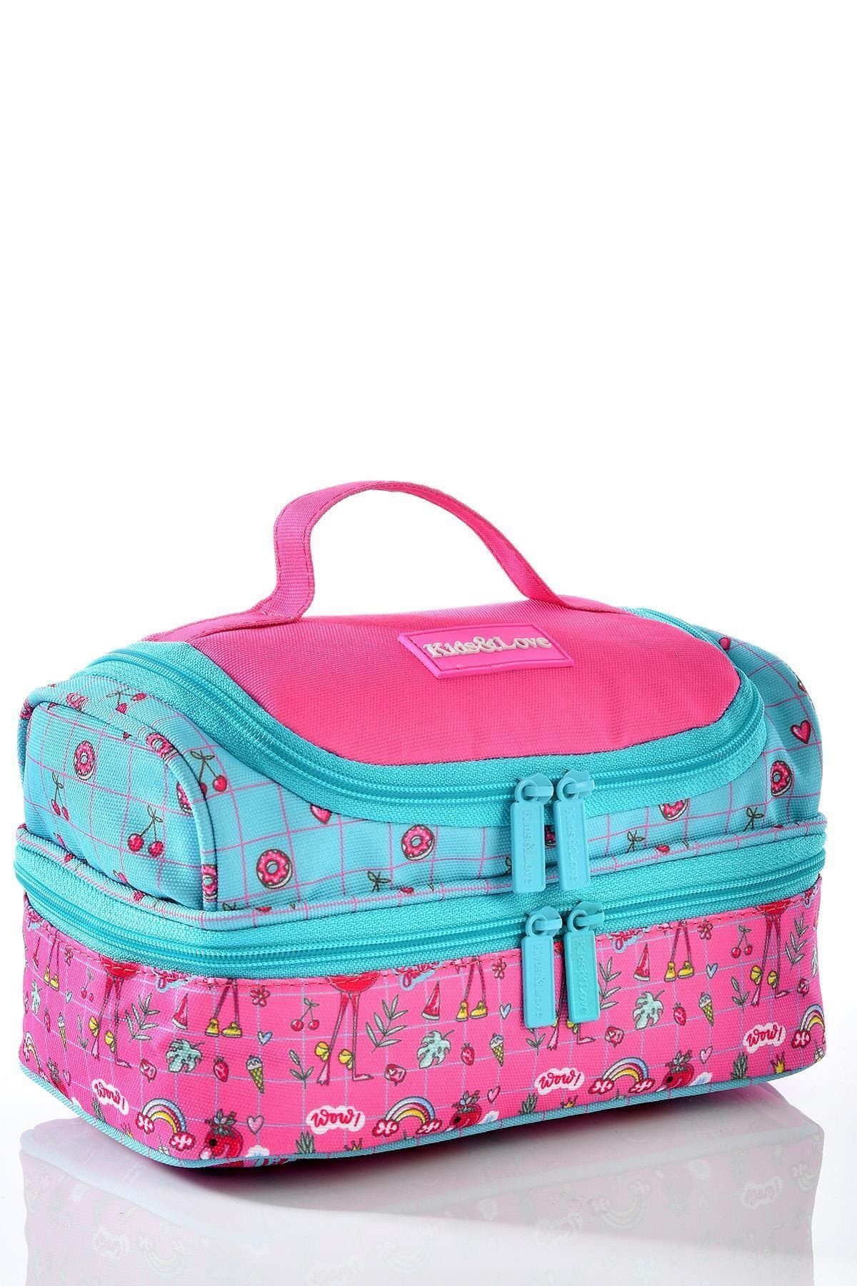 Kıds Love Flamingo Okul Sırt Çantası L5023 Beslenme Çantalı Set