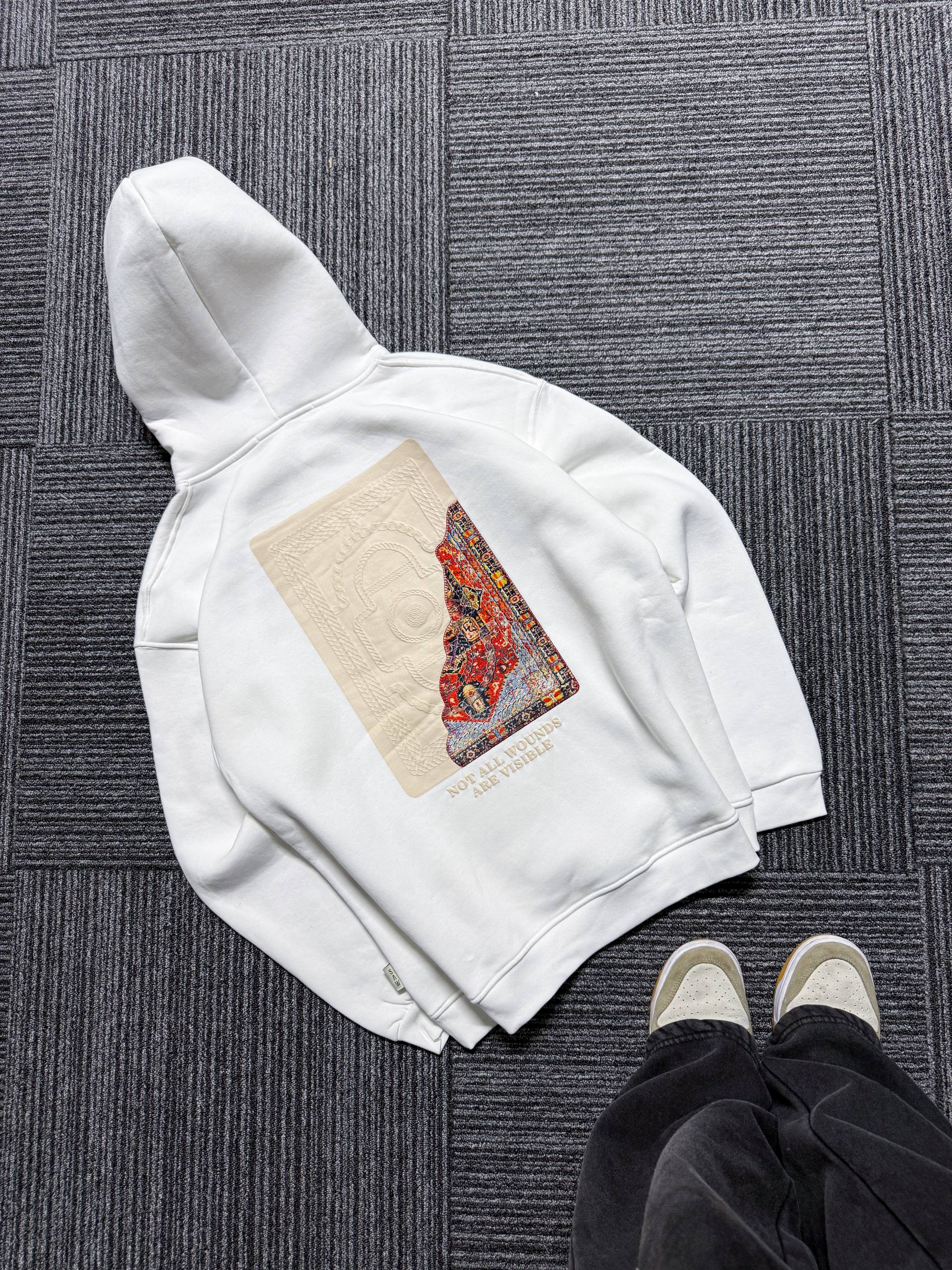 Premium Sweatshirt - Etnic - Beyaz