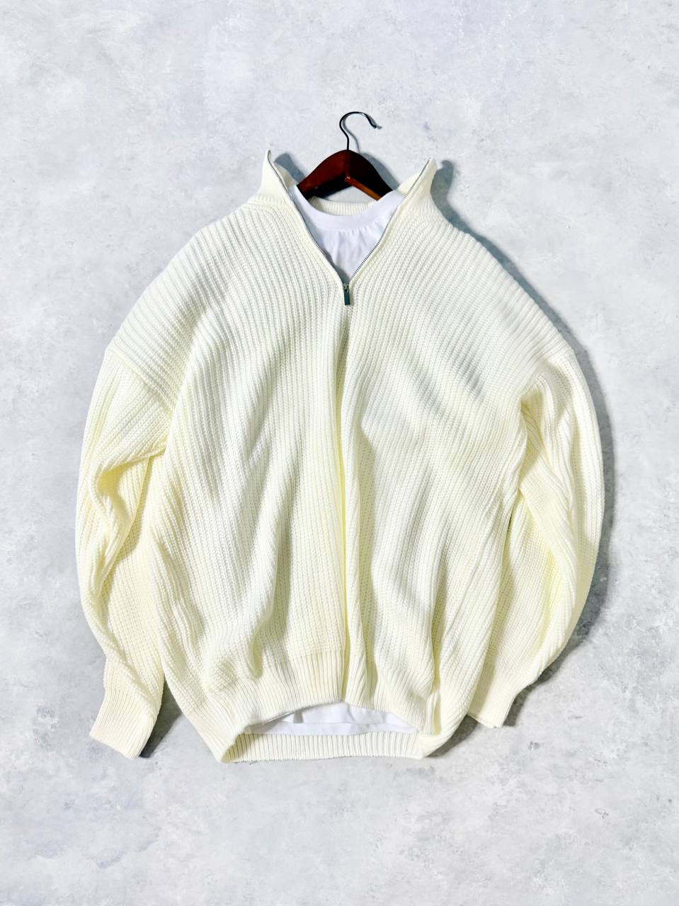 Premium Yarım Fermuar Triko Kazak & Regular Kot Pantolon