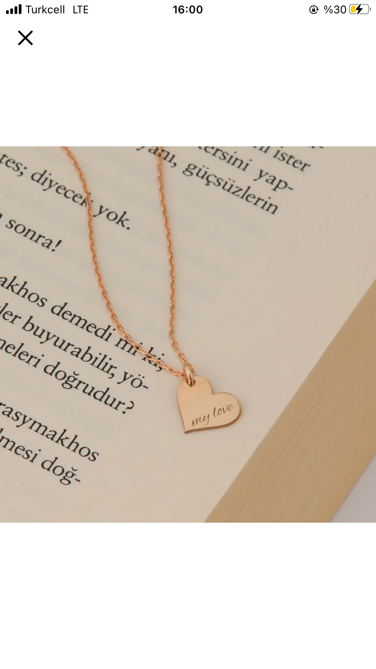 Minimal Kalp Gümüş Kolye main variant image