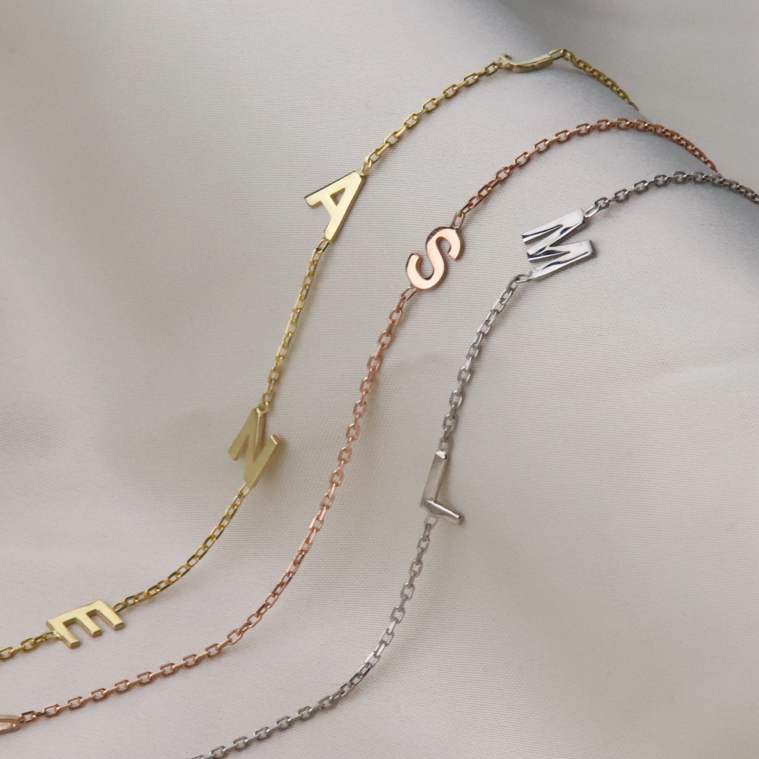 Harf Gümüş Bileklik 