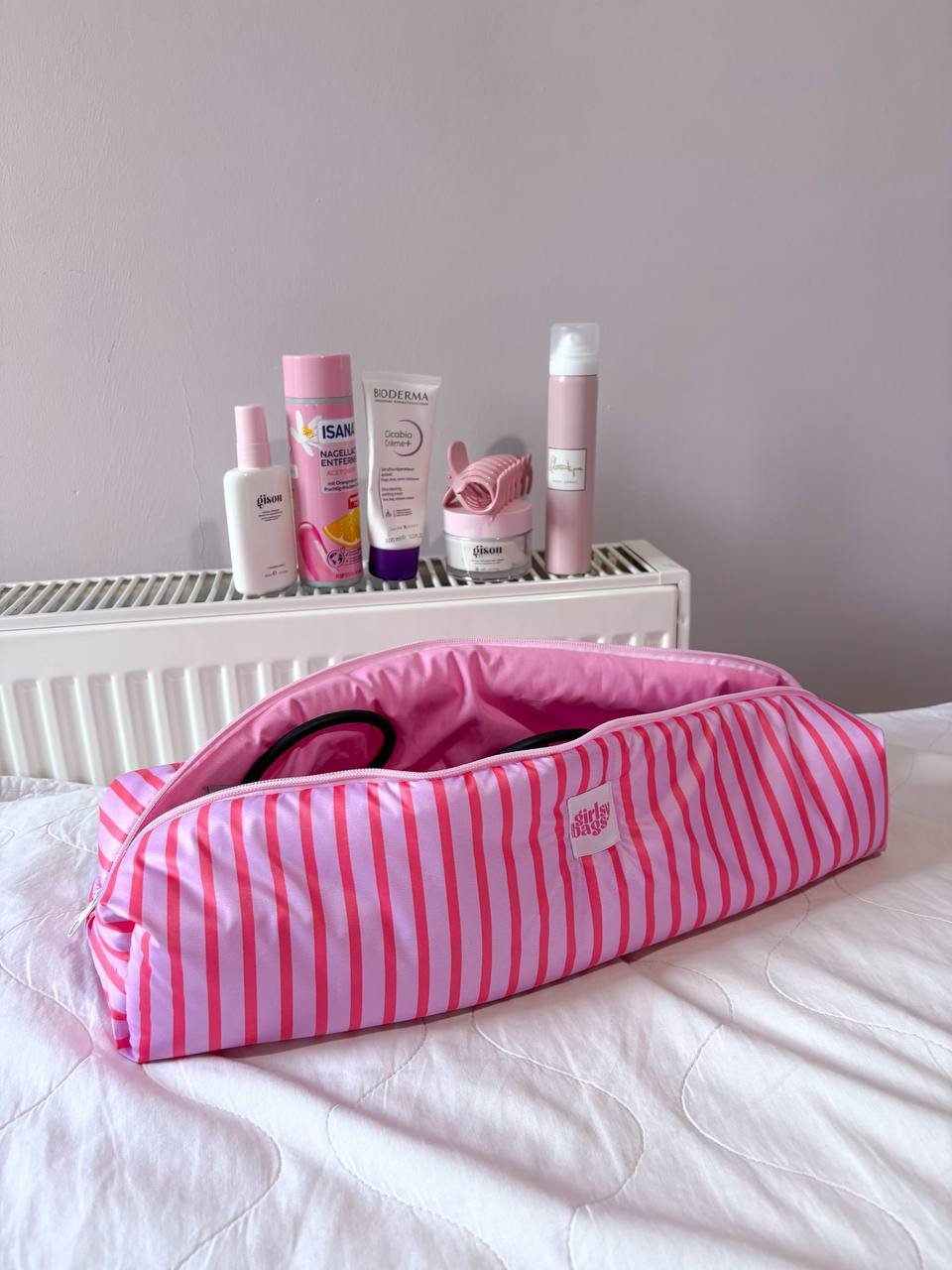 Pembe Çizgili Sıvı Geçirmez Dyson Çantası 