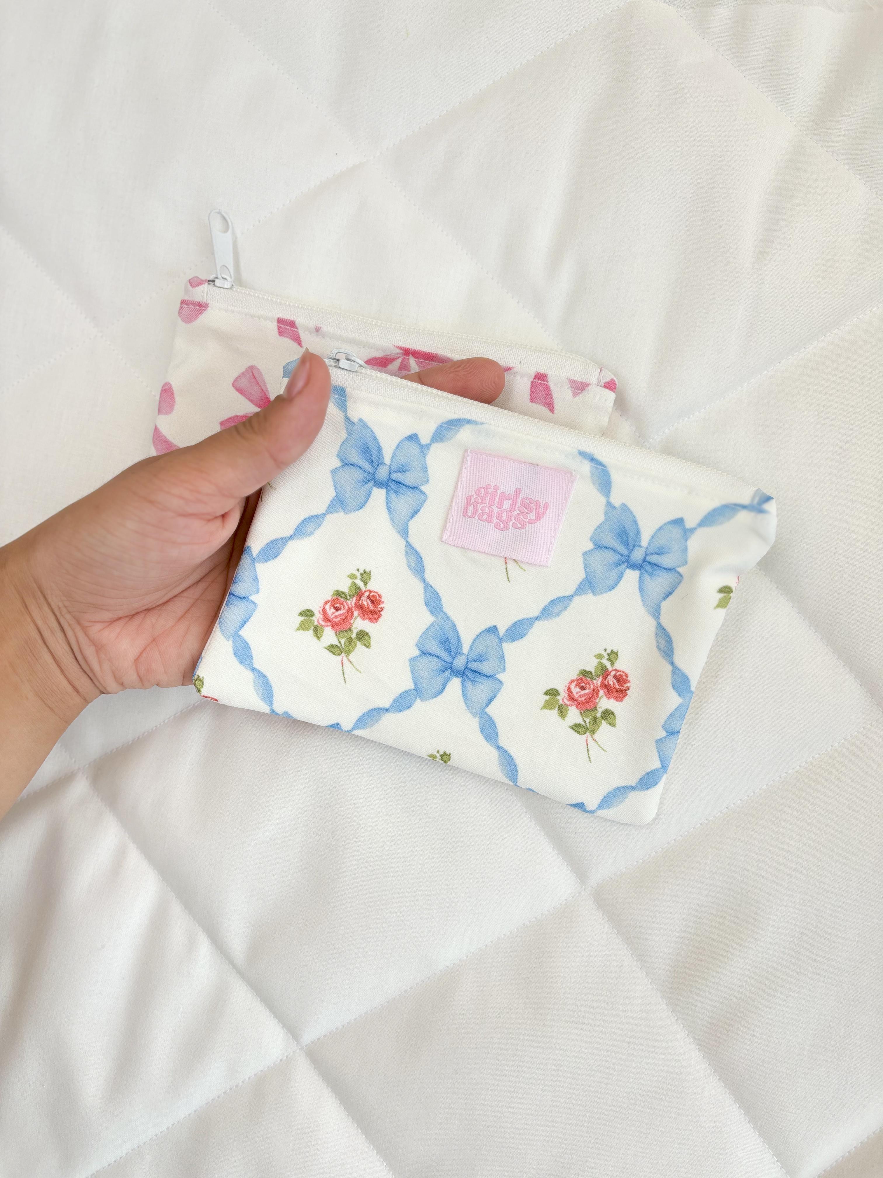 Blue Bow Coin Purse 