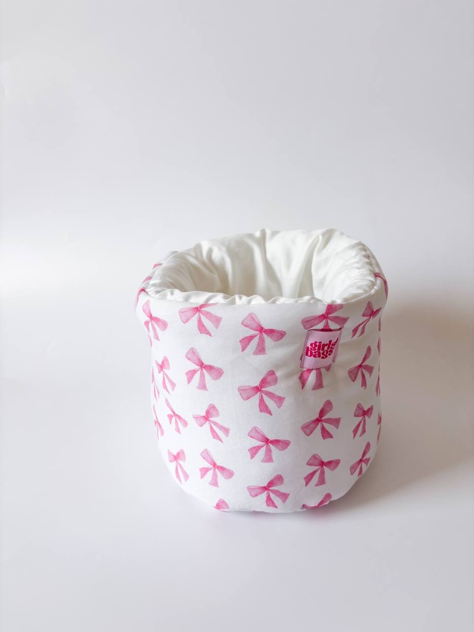Pink Bows Organizer Sepet / Dolap İçi Masa Üstü Düzenleyici 