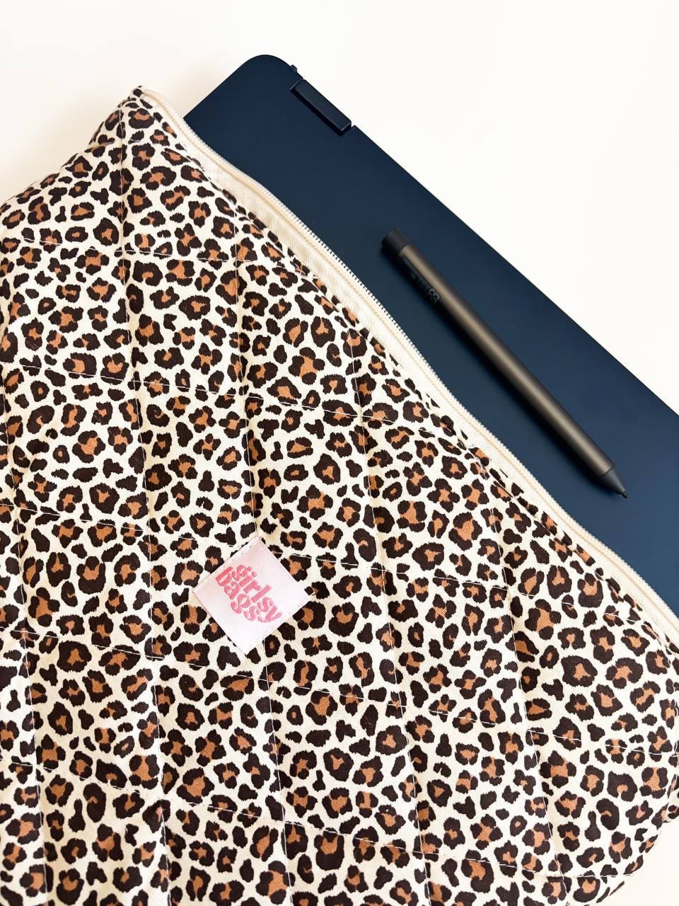 Leopar Desen Laptop ve Tablet Kılıfı