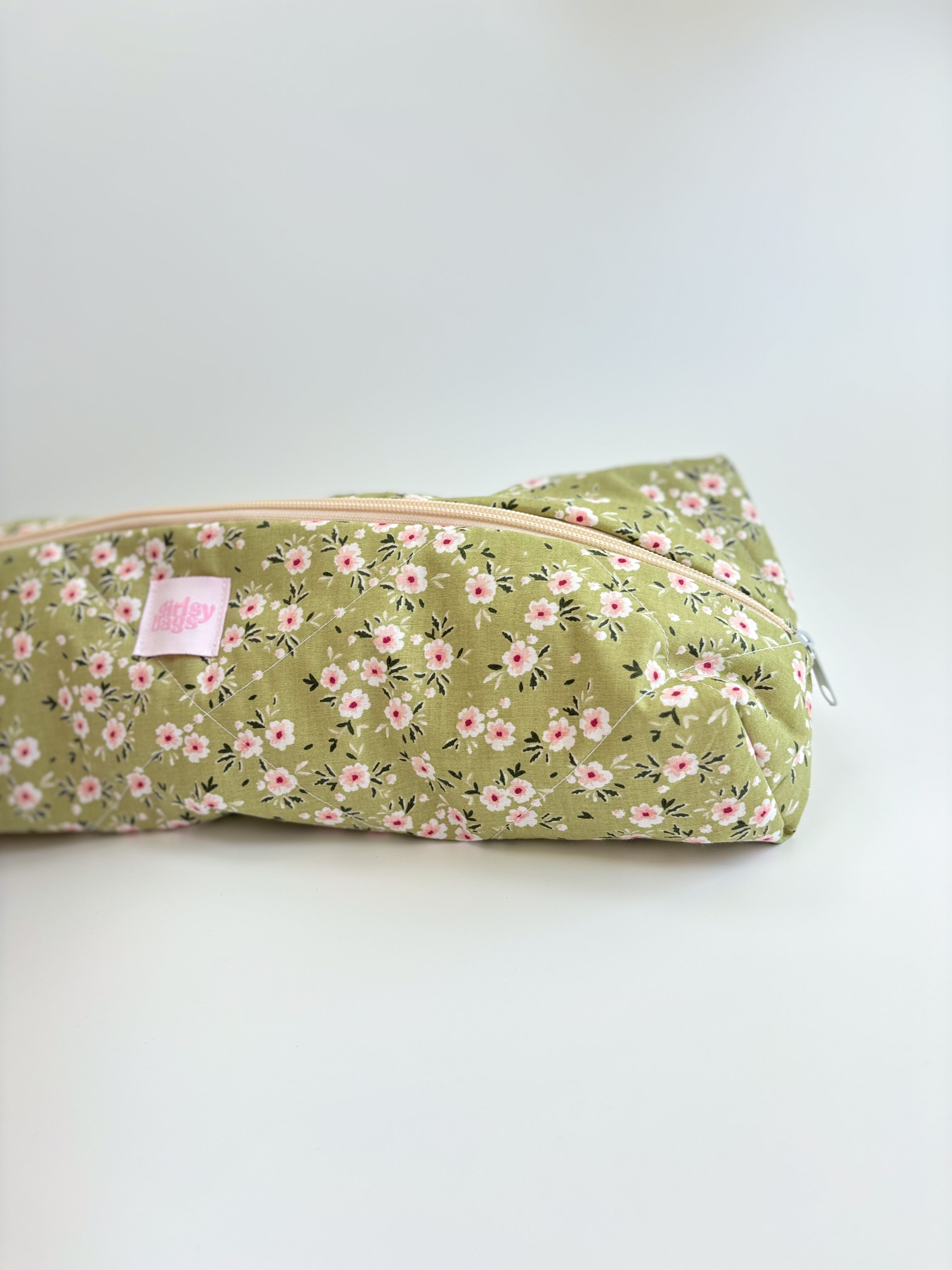 Green Floral Hair Tool Bag (Dyson Bag) 