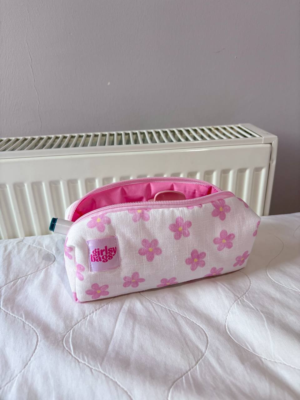 Pink Bow Pencil Case 