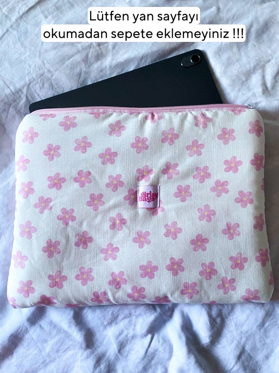 Papatyalı Laptop/Tablet Kılıfı 