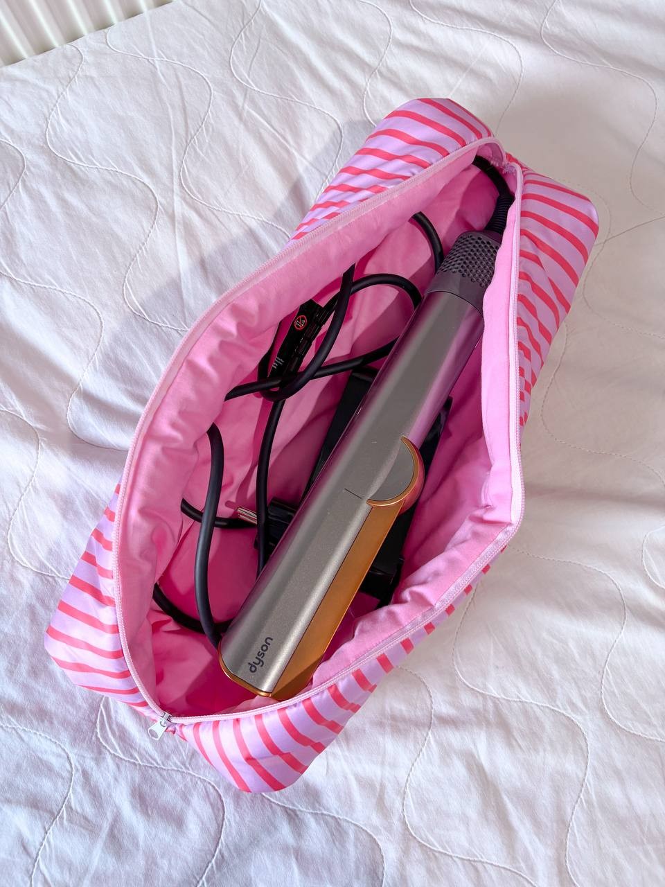 Pembe Çizgili Sıvı Geçirmez Dyson Çantası 