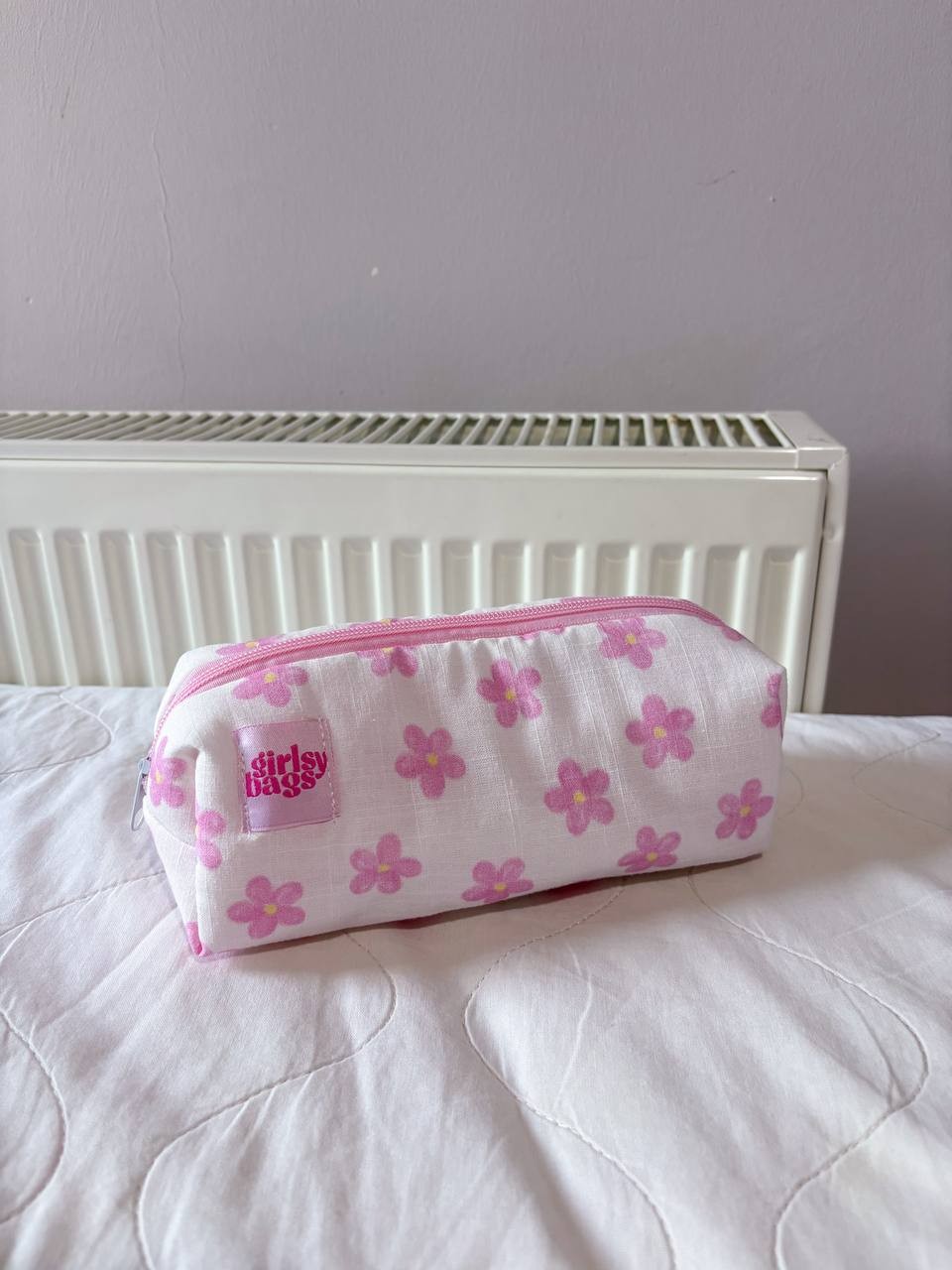Pink Bow Pencil Case 