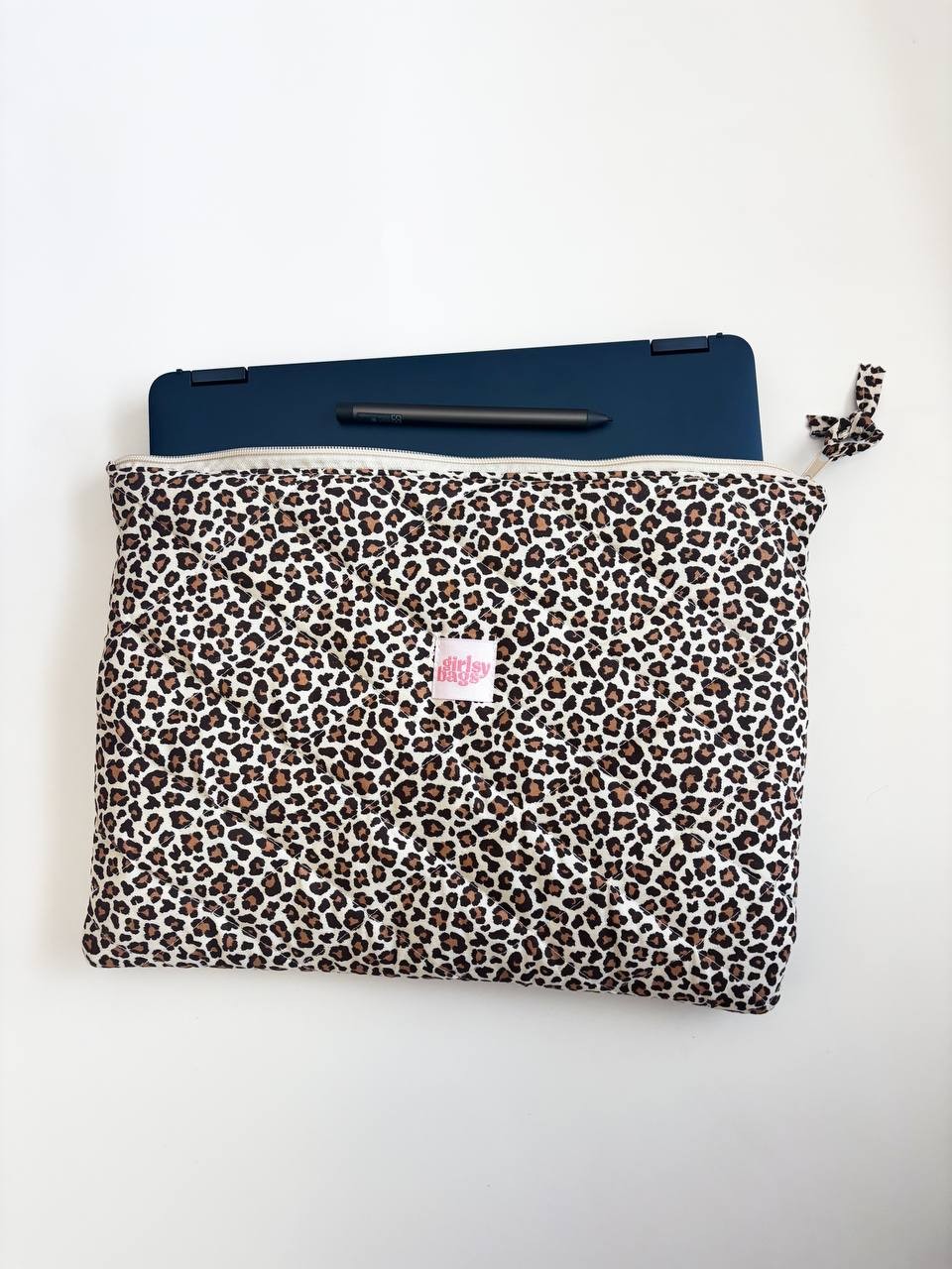 Leopar Desen Laptop ve Tablet Kılıfı