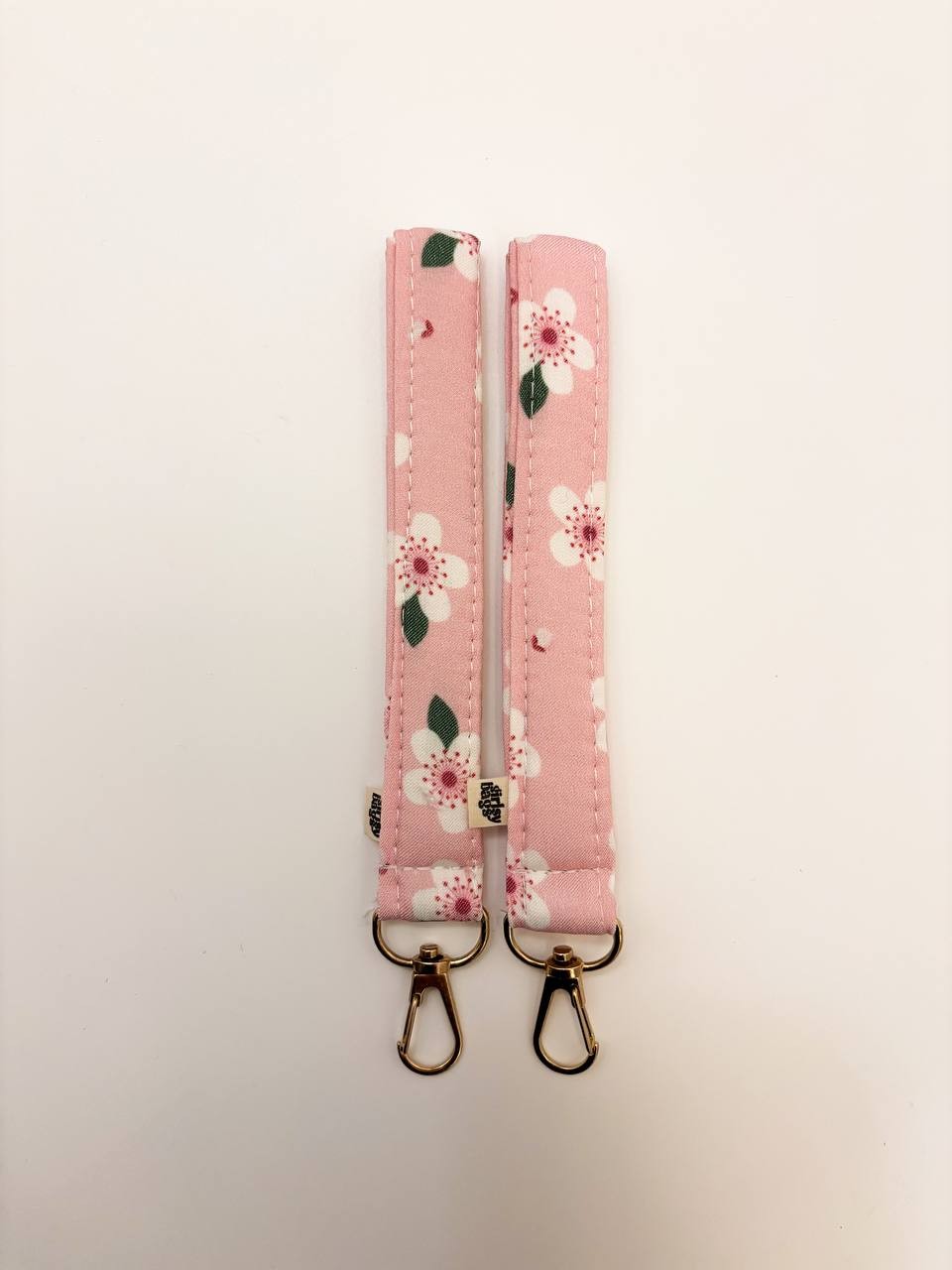 Wristlet Keychain - Green Floral 