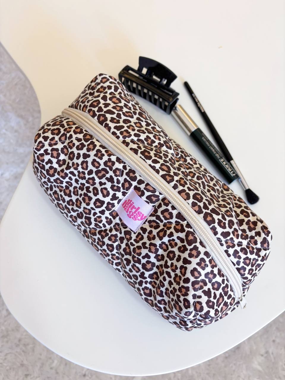 Leopard Makyaj Çantası 