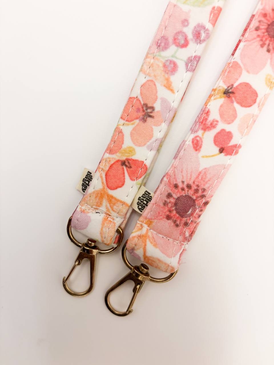 Wristlet Keychain - Green Floral 