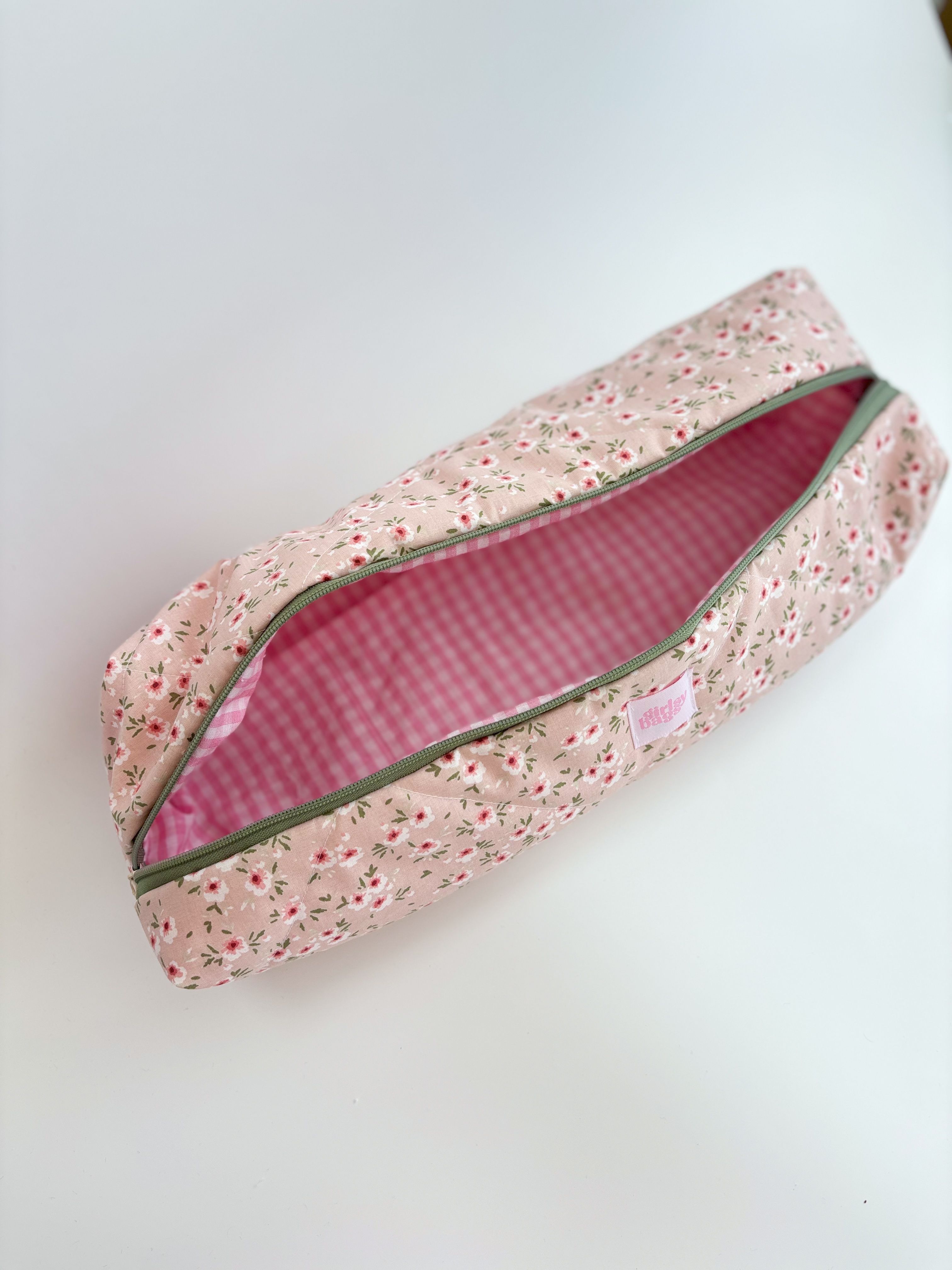 Pink Floral Hair Tool Bag (Dyson Bag) 