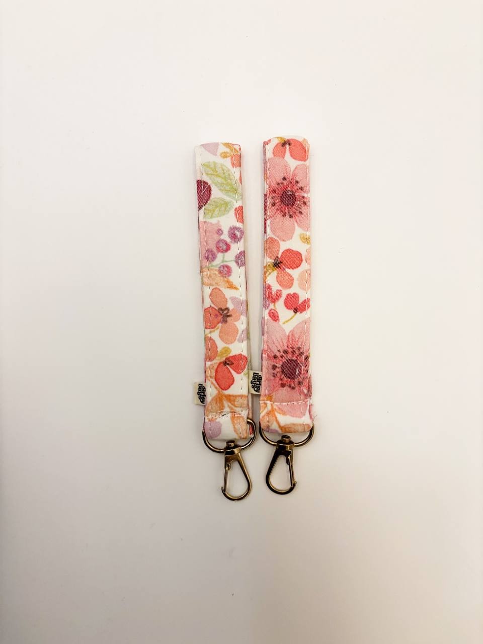 Wristlet Keychain - Green Floral 