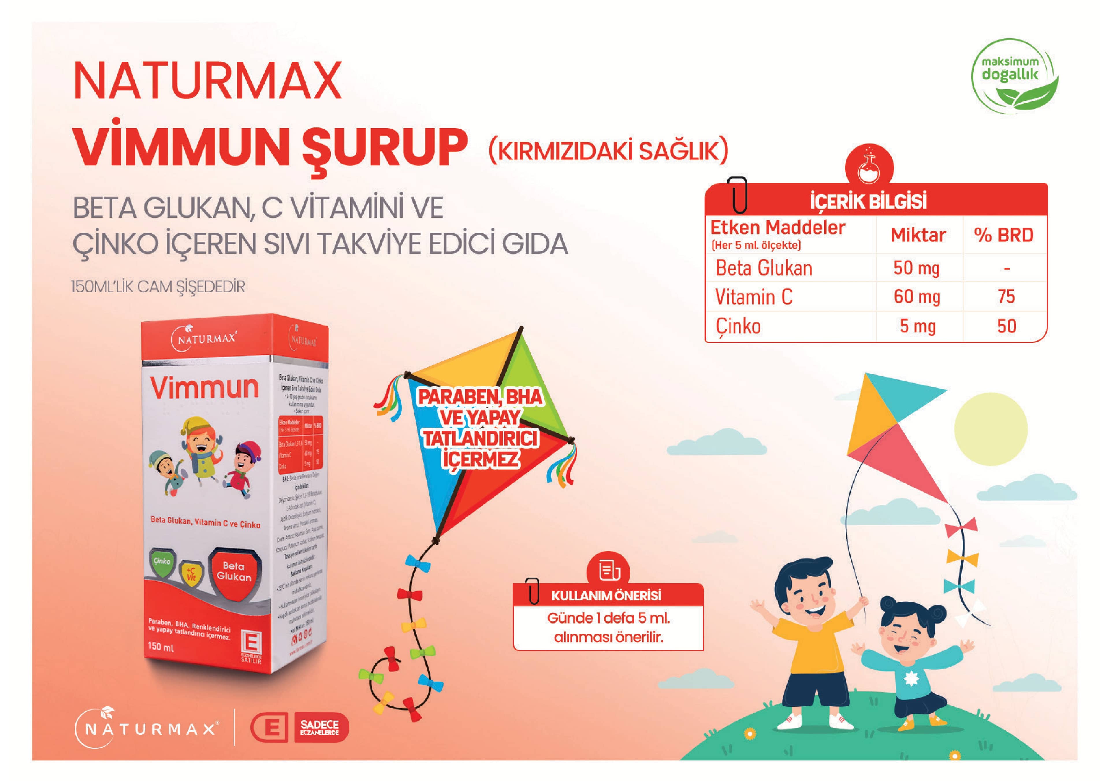 NATURMAX VIMMUN SURUP 150 ML