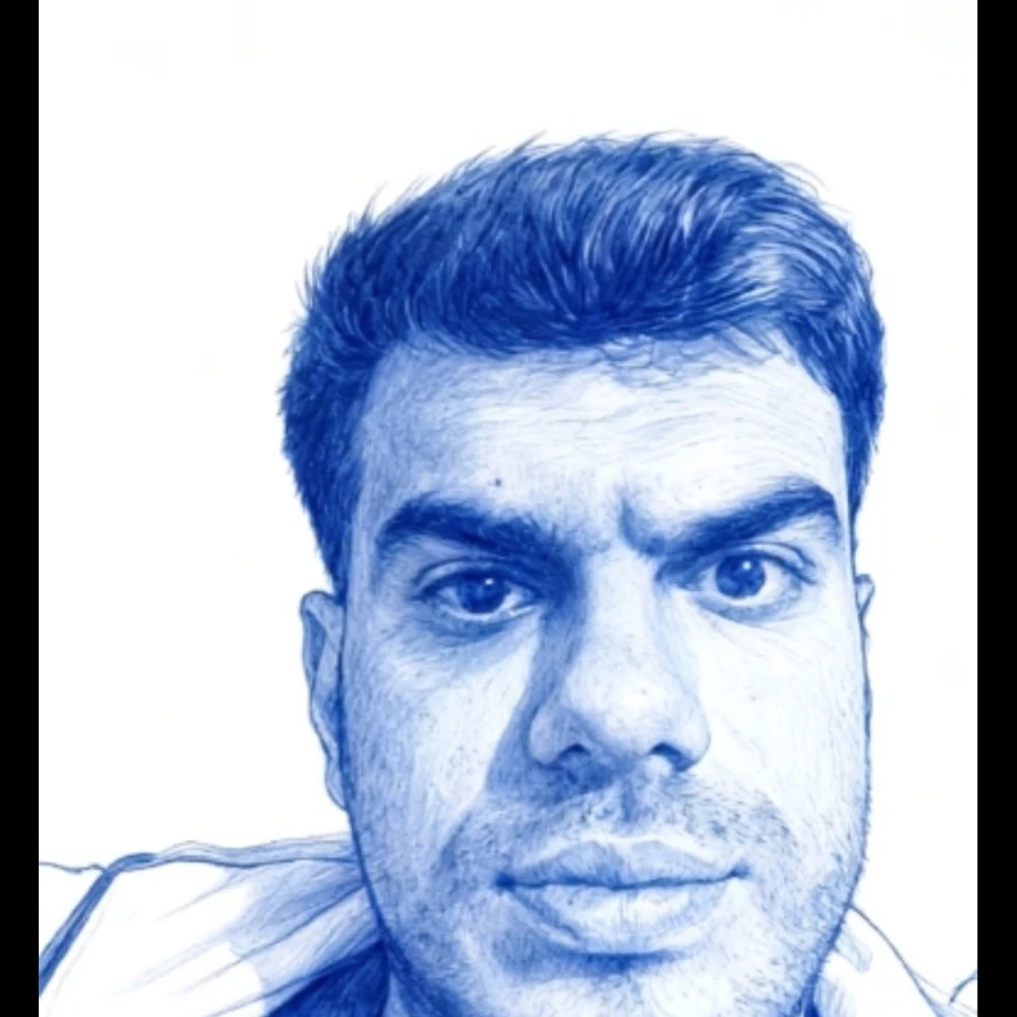 MAVİ KALEM PORTRE TASARIMI