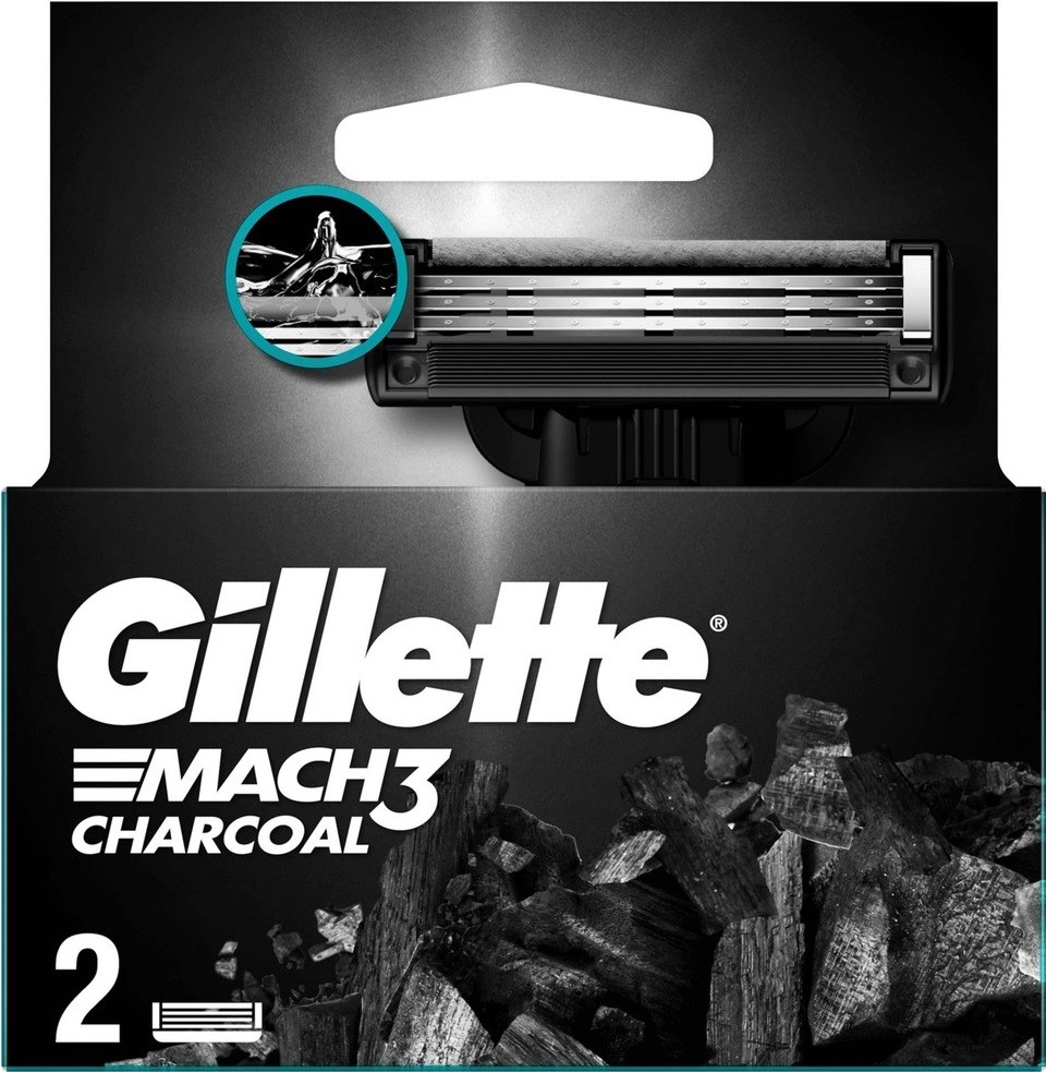 Gillette Mach3 Charcoal Yedek Tıraş Bıçağı 2 Adet