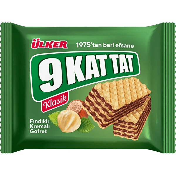 Ülker 9 Kat Tat Fındıklı Kremalı Gofret 39 Gr 24'lü