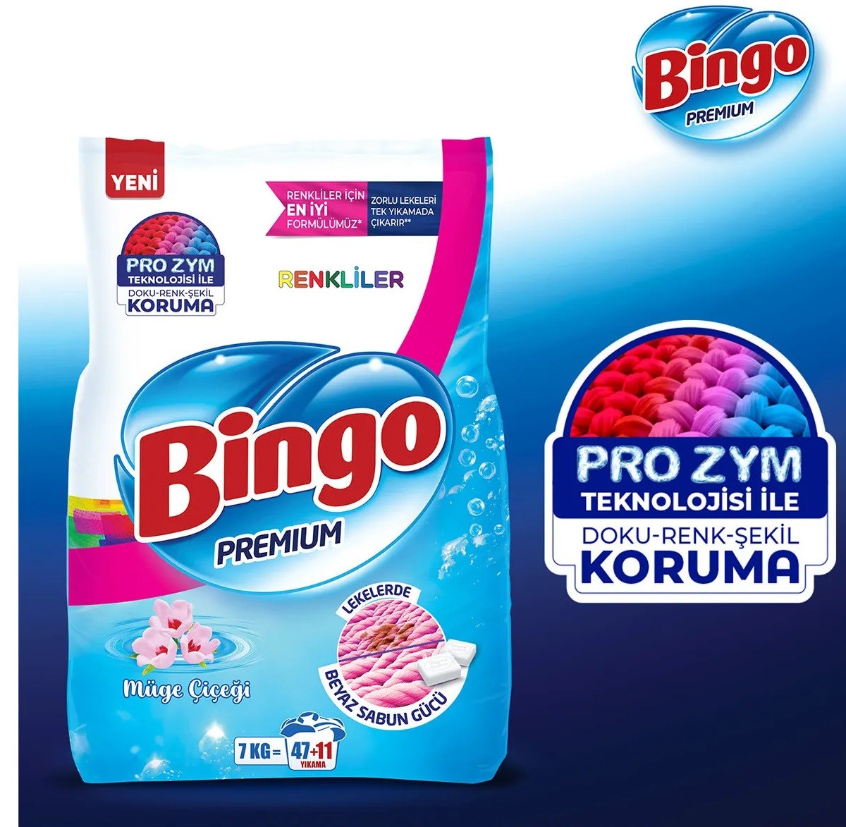 Bingo Premium Renkliler Toz Çamaşır Deterjanı 7 KĞ