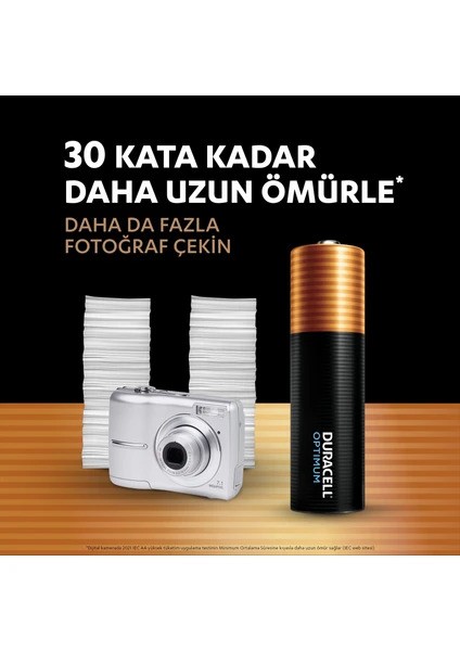 Duracell Optimum Alkalin AA4 Kalem Pil (MX1500) 4 Adet