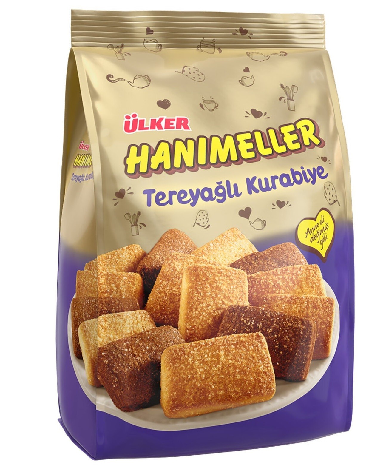 ÜLKER HANIMELLER TEREYAĞLI POŞET KURABİYE 152 GR 12 ADET