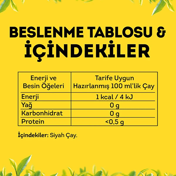 Lipton Yellow Label Demlik Siyah Çay 100 Adet