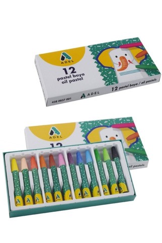 Adel Pastel Boya Kalemi 12 Adet