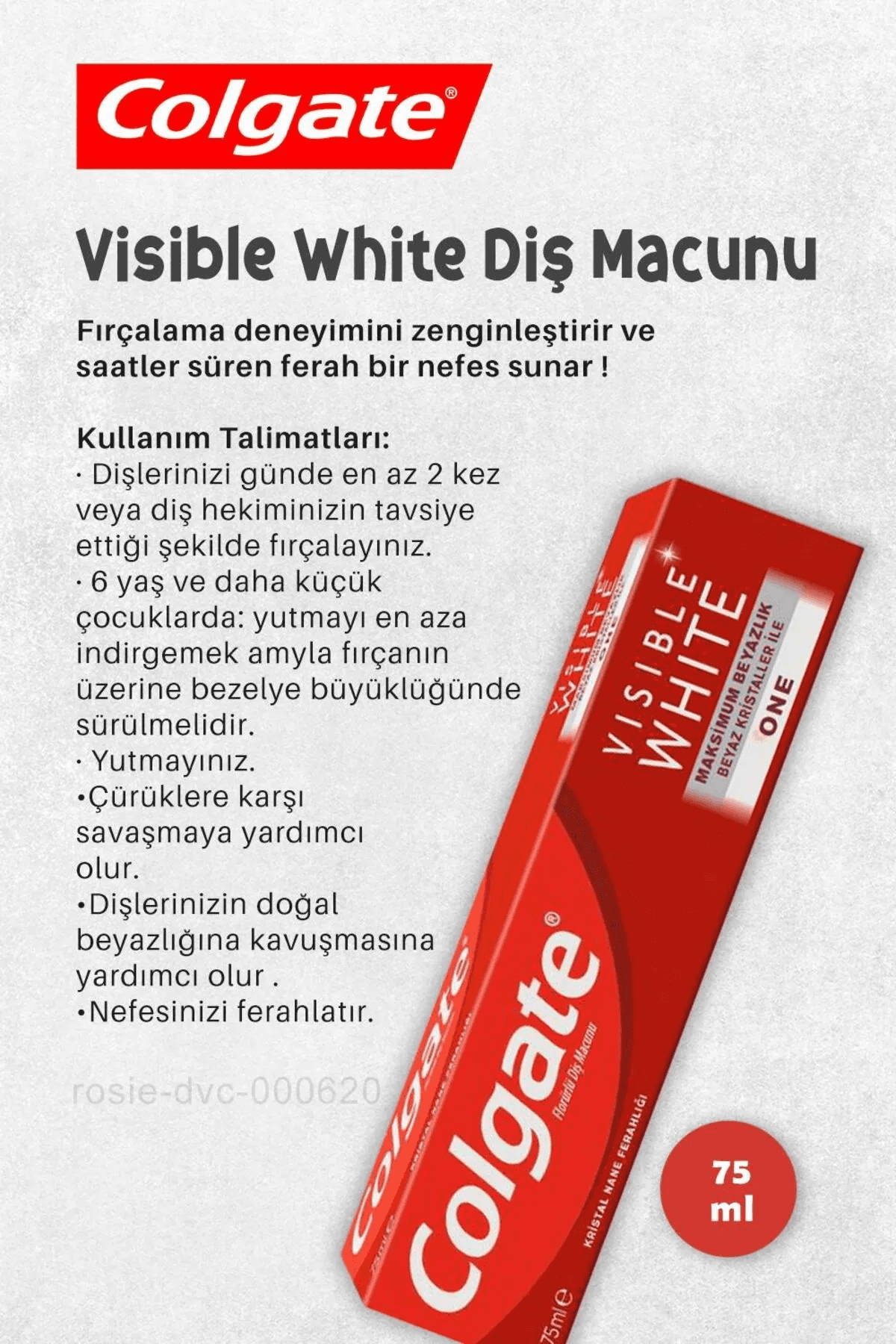 Colgate Vısıble White Diş Macunu 75 Ml